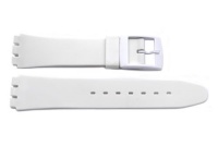 Swatch Replacement Synthetic Plastic White 17mm Watch Band