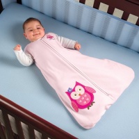 HALO SleepSack Wearable Blanket for Babies - Fleece PINK LARGE