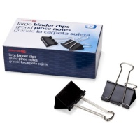 Officemate Large Binder Clips, 2 inch Wide, 1 inch Capacity, Box of 12 (99100)