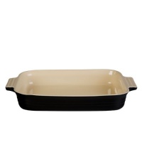 Stoneware 12 x 9.5 Rectangular Dish Color: Oynx