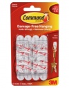 Command Mini-Hooks, White, 6-Hook