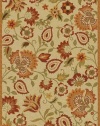 Safavieh Blossom Collection BLM862A Handmade Beige and Multi Hand Spun Wool Area Rug, 3-Feet by 5-Feet