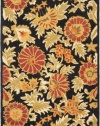 Safavieh Blossom Collection BLM912A Handmade Black and Multi Hand-spun Wool Area Rug, 5-Feet by 8-Feet