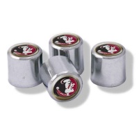 NCAA Florida State Seminoles Metal Tire Valve Stem Caps, 4-Pack