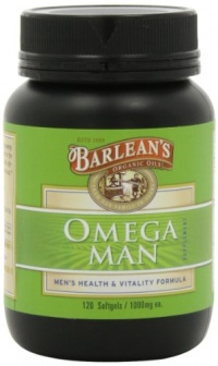 Barlean's Organic Oils Omega Man, 120 Count /1000 mg each