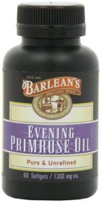 Barlean's Organic Oils Organic Evening Primrose Oil Softgels, 60-Count Bottle