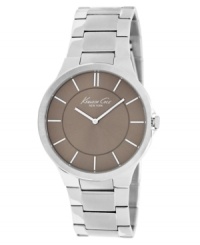 Polish up your business attire with this sophisticated timepiece from Kenneth Cole New York.