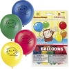 Curious George 12 Latex Balloons (8 count)