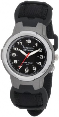 Armitron Women's 25/6369 Easy to Read Instalite Black Sport Watch