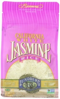 Lundberg Rice Eco-Farmed California Jasmine White, Gluten Free, 32-ounces (Pack of6)