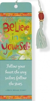 Believe In Yourself Beaded Bookmark