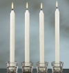 White Candles Taper 6 Inch. Burn 5 Hours Set of 72