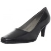 Aerosoles Women's Envy Pump,Black Leather,9 M