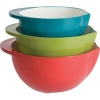 Trudeau Set of 3 Mixing Bowls, 2-Tone Color