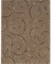 Nourison Zanibar Large Scroll Meadow 2.0-Feet by 5.9-Feet Polyacrylic Area Rug