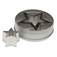 Ateco 6-Piece Graduated Star Cookie Cutter Set