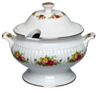 Royal Albert Old Country Roses Covered Vegetable Tureen