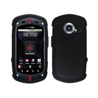 Black Rubberized Protector Skin Case Cover Accessories for Casio G'zOne Commando C771