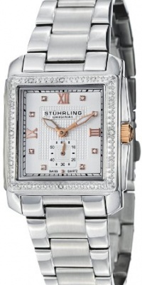 Stuhrling Original Women's 402.12112 Symphony Regent Lady Regency Square Swiss Quartz Swarovski Crystal Watch