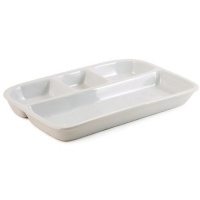 BIA White Divided TV Tray