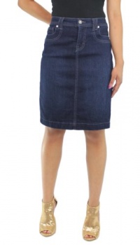 Style&co. Skirt, Women's Tummy-Control Denim Pencil, Rinse Wash