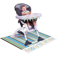 Creative Converting Sweet at One Boys High Chair Birthday Kit, 3-Piece