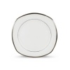 Lenox Solitaire Square Accent Plate, White