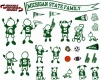 NCAA Michigan State Spartans Decal Family