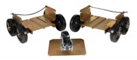 Extreme Max Big Wheel Drivable Snowmobile Dolly System Set of 3 - Wide