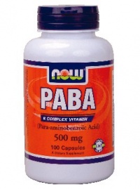 NOW Foods Paba, 100 Capsules / 500mg