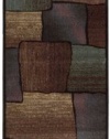 Nourison Interpretations Multi-color Abstract 2.3-Feet by 8-Feet Polyacrylic Runner Rug