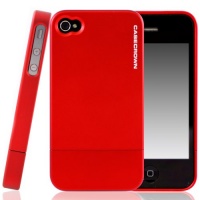 CaseCrown Lux Glider Case for Apple iPhone 4 and 4S (AT&T, Sprint, & Verizon compatible) - Red Garnet