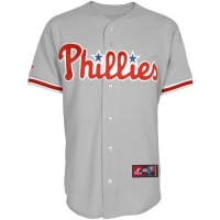 MLB Men's Philadelphia Phillies Replica Baseball Jersey, Road Gray