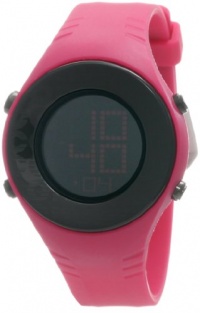 Converse Women's VR007670 Pickup Black Digital Dial and Hot Pink Polyurethane Strap Watch