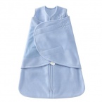 HALO SleepSack Micro-Fleece Swaddle, Baby Blue, Small