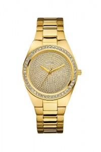 GUESS U11055L1 Sporty Radiance Watch, Gold