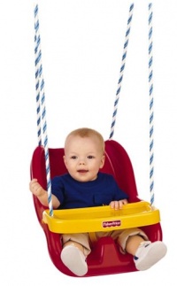 Fisher-Price Infant To Toddler Swing in Red