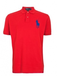 Ralph Lauren Custom-Fit Big Pony S/S RED/BLUE PONY L Polo shirt