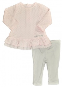 Calvin Klein Baby-girls Infant Polka Dots Print Tunic With Leggings