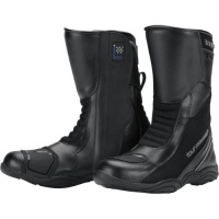 Tour Master Solution WP Air Road Men's Leather Street Motorcycle Boots - Black / Size 11