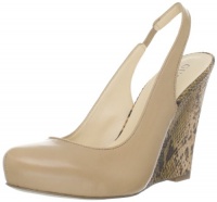 Guess Women's Russo Slingback Pump,Natural,8 M US