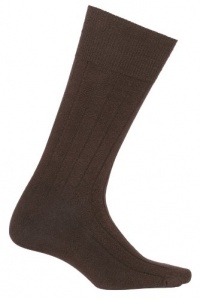 Diabetic Socks | 3 Pack Men's Socks (Shoe Size 7-12, Color Brown)