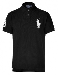 Ralph Lauren Custom-Fit Big Pony S/S BLACK/WHITE PONY M Polo shirt