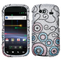 Asmyna SAMNXSHPCDM099NP Dazzling Diamante Bling Case for Samsung Nexus S - 1 Pack - Retail Packaging - Bubble Flow