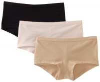 Hanes Women's Classics Soft Stretch Boyshort Panties 3-Pack