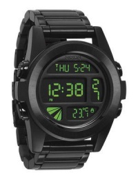 Nixon Unit SS Watch All Black/Green, One Size