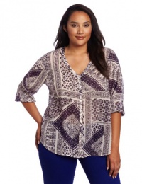 Lucky Brand Women's Plus-Size Tonga Bandana Top