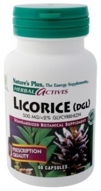 Nature's Plus - Licorice (Dgl), 500 mg, 60 capsules