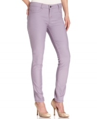 Part jeans, part leggings, Calvin Klein Jeans' jeggings offer a super-snug fit, now in a pretty pastel wash!