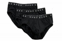 Hugo Boss Men's 3-Pair 100% Cotton Traditional BM Brief Underwear